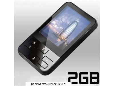 mp4 player - flash (negru) - 2gb 

pretz: 249 videoclip, musica, radio, mp3/mp4 player. 256000