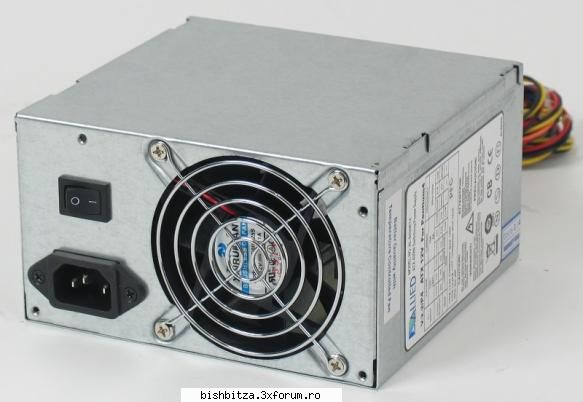 sursa atx apex tech allied 400 watt real
- atx 2.01
- 30a @ 3.3v
- 28a @ 5v
- 29a @ 12v (14+15, deci