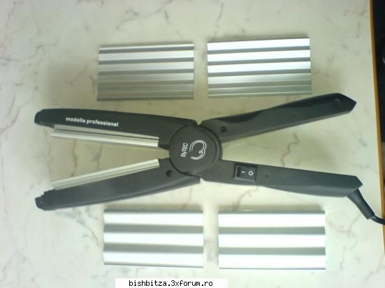 Aparat de intins parul BYTEC - Aparat de intins parul + placa creponat + placa - Electronice