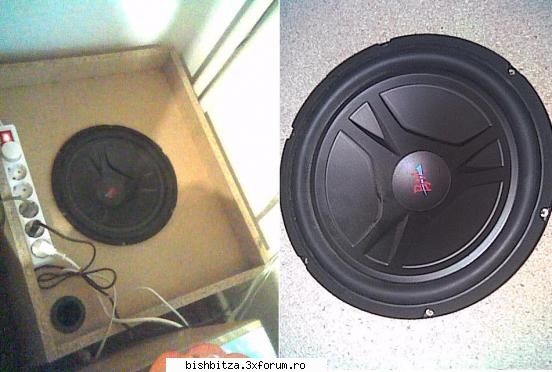 Vand 2 Lazi de Bass "Homemade" 70W/buc - Lazile sunt facute din pal de 20mm si au cate un - Electronice