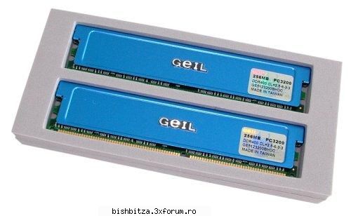 Vand Kit 512 DDR (2x256) Geil - Vand 2x256Mb PC3200 DDR400 GEIL ( GE B) CL= Pret - Computer Stuff