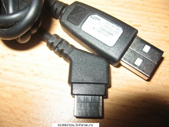 cablu de date samsung - cablul e pt modele mai noi ca D520, D800, D820 - Telefoane GSM, CDMA, PDA, etc