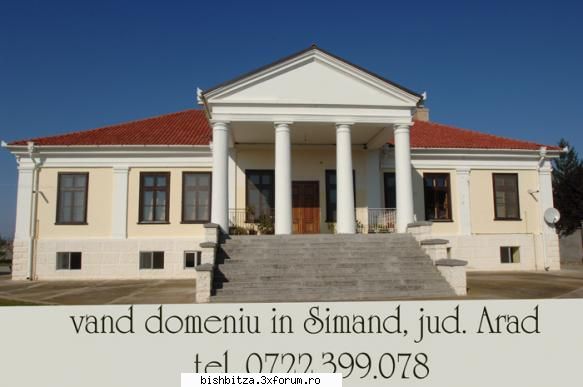 vand domeniu - vand domeniu- Simand, jud. Arad conac, cladiri - OCAZII!!