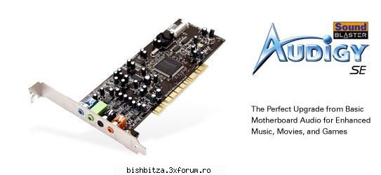vand placa de sunet CREATIVE 7.1 - CREATIVE SOUND BLASTER Audigy SE 7.1 placa a fost - Computer Stuff